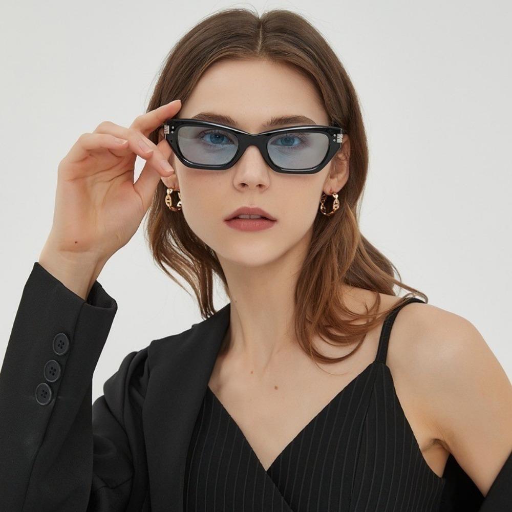 Fashion Retro Shades Sunglasses Hip-hop Cat Eye Aesthetic Shades Eyewear