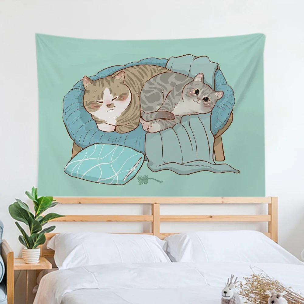 Гобелен «Ленивый кот» для украшения офиса — фото 5