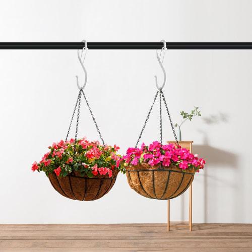 Set of 8 Kyododoya S-Hooks, No-Fall S-Hooks, White, Rust-Resistant, 12kg Weight Capacity, for Bathroom, Kitchen, and Small Item Hanging