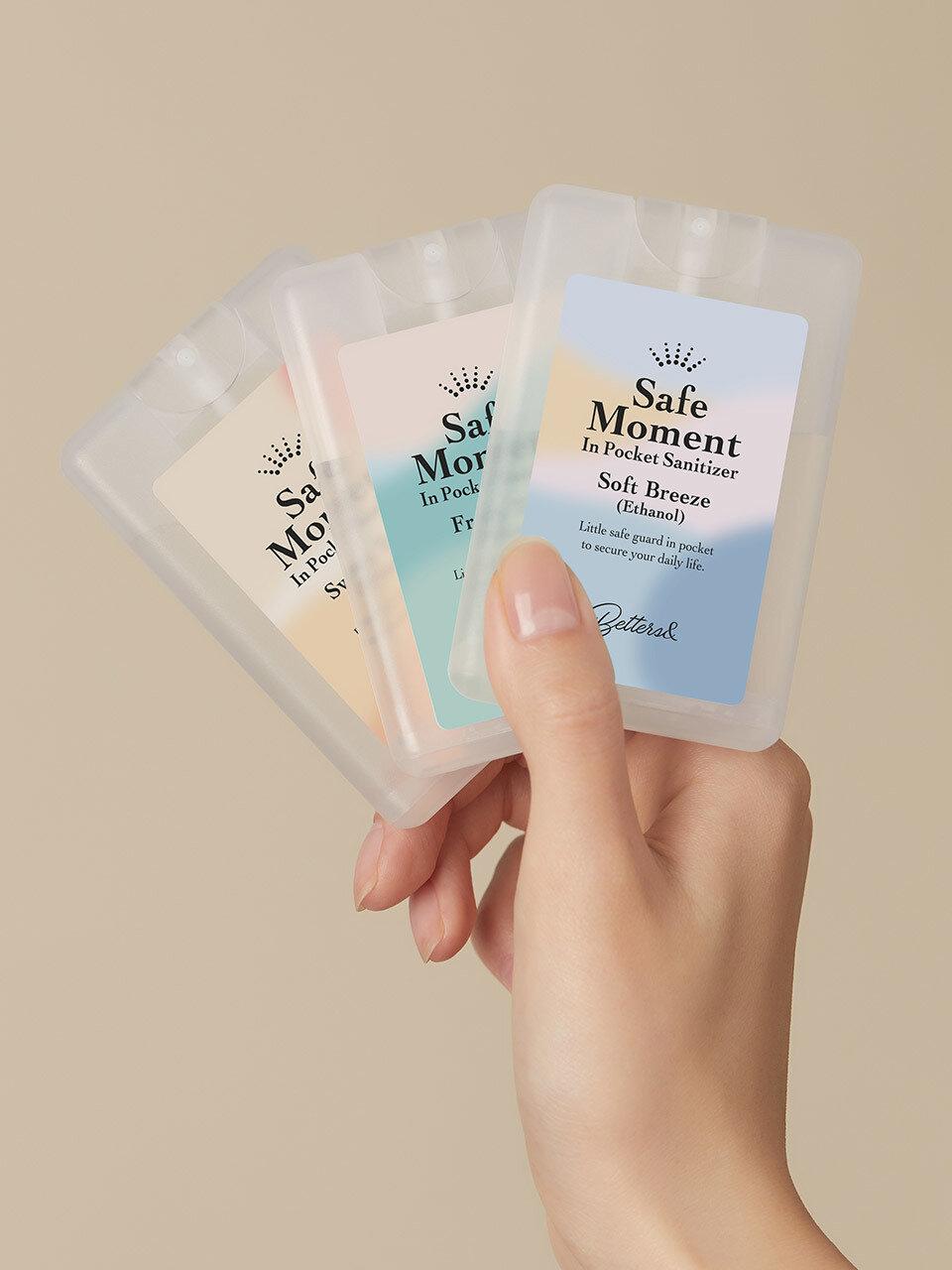 

Betters Safe Moment Карманный дезинфицирующий раствор 3 Тип Вариант 1 01 Soft Breeze