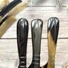 Natural Buffalo Horn Massage Comb Anti-static Scalp Massage Brush Fine Teeth Hair Comb  Women