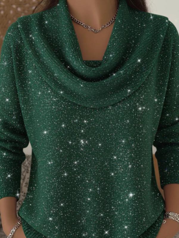2025 Autumn & Winter Women's Solid Color Long Sleeve Sweater