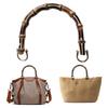 Manico Borsa Fatto a Mano, Manici Accessorio Cinturino Borsa Naturale Fai da Te con Superficie Liscia Colore Naturale Manico per Borse in Bambù
