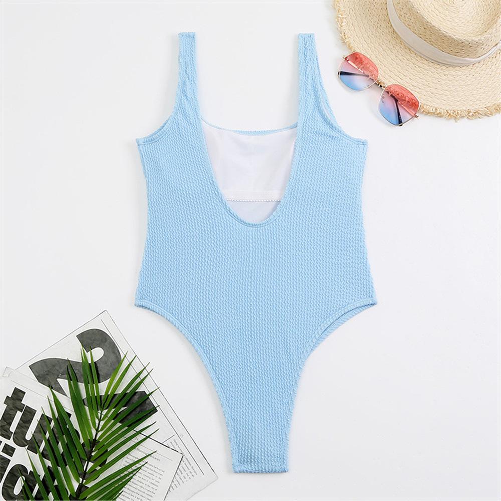 One Piece Swimsuit Swimwear Female Solid Push Up Thong Bather Bathing Suit Sexy Women Monokini Brazilian Swimming Suits