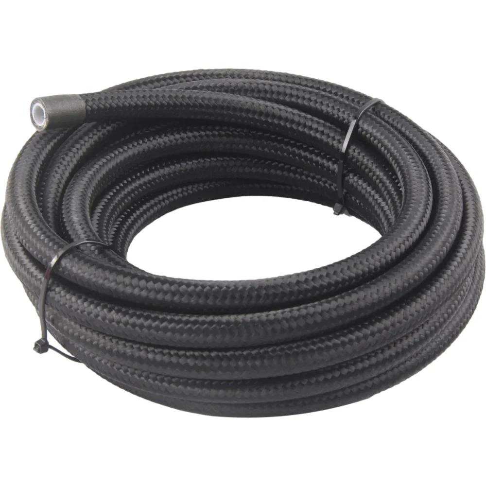 Car Fuel Hose Oil Gas Cooler Hose 10FT PTFE E85 Fuel Line AN4 AN6 NA8 AN10 Line Pipe Tube