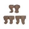 European Solid Wood Carved Table Legs - Rose & French Leaf Design