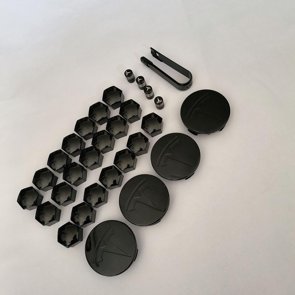 25PCS 29PCS  56/57mm For Tesla Model 3 Y Wheel  Original Car  Center Caps Logo Emblem Rims Hub Cover Caps Badge Accessories