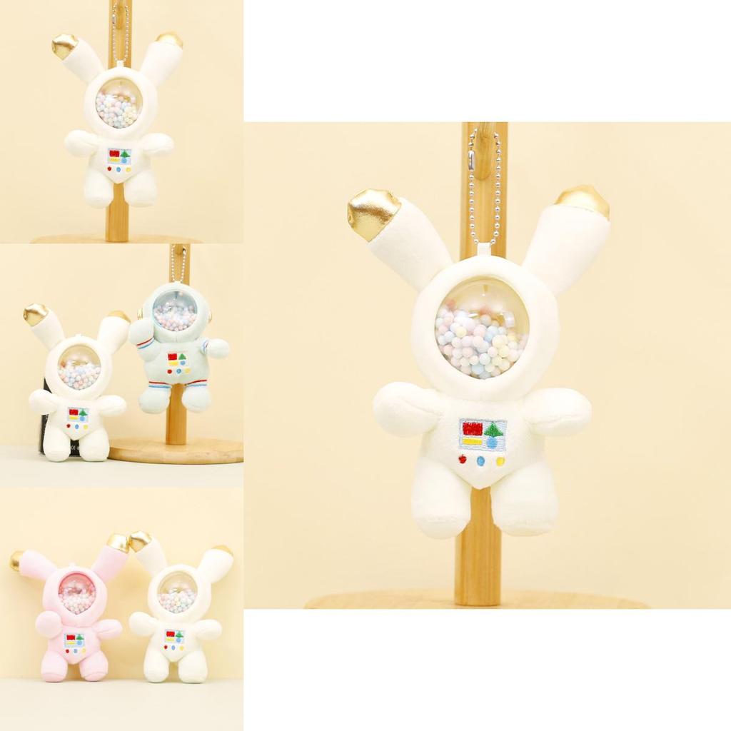 Adorable Astronaut Plush Keychain Cute Space Bunny Doll Creative Bag Charm