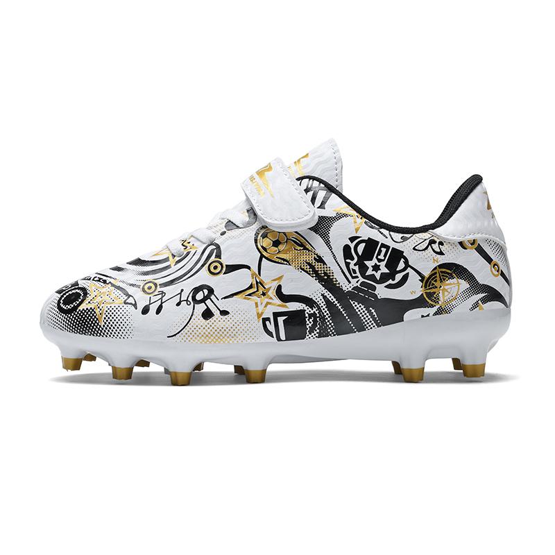 New Children Soccer Shoes Sports Society Field Boy Football Shoes Futsal Fast Indoor Sneaker Original Ankle Cleats Football Boot