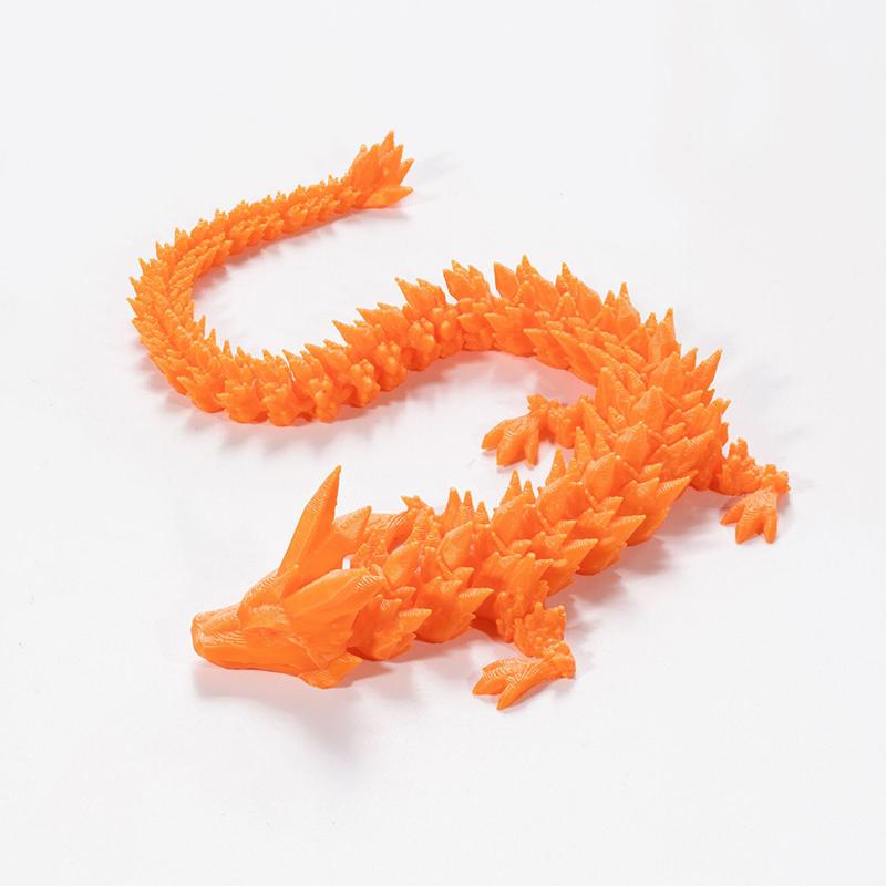 3D Printed Articulated Dragon Dragon Flexible Realistic Made Ornament Toy Model Home Office Decoration Decor Gifts