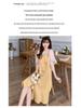 Plus Size Women's Summer 2026 Chiffon Patchwork Two-Piece Design Dress