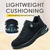 Men's Steel Toe Safety Shoes Anti Smash & Anti Puncture Lightweight Work Fashionable And Durable Buttoned Safety Shoes Boots