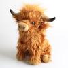 Fluffy Highland Cow Plush Toy Long Hair Scottish Stuffed Animals Kawaii Farm Animal Plushie Soft Squishy Gift For Kids Farm Deco