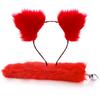 Sm Erotic Fox Tail Anal Plug Metal Vestibule Plug Adult Toy Artificial Tail Set Fox Role Play