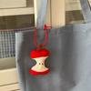 Soft Sturdy Plush Keychain Playful Fruit Core Design Compact Lightweight Multi Functional Decoration for Everyday Use