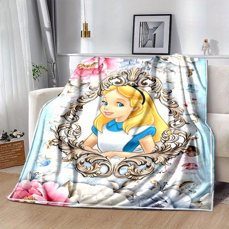1 pezzo Principessa Disney Alice nel Paese delle Meraviglie Coperta Decorativa per la Casa Perfetta per Divano, Letto, Viaggio