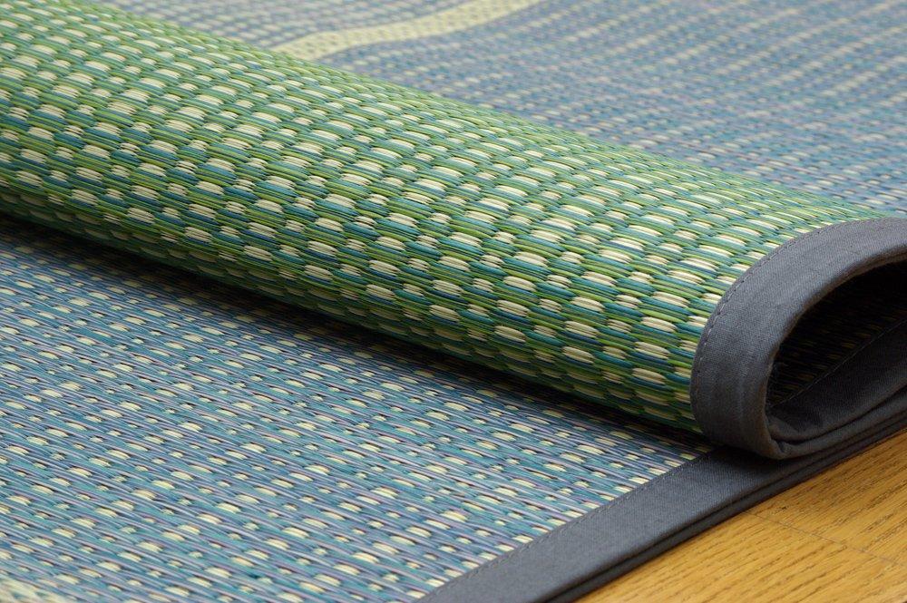 IKEHIKO FUBUKI Igusa Rug/Carpet, Approx. 174 x 261 cm, Edo-ma (Edo-ma) Size (3 Tatami Mats), Green, Made in Japan #4112203