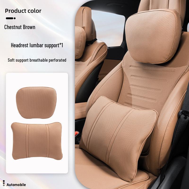 Luxurious Breathable Neck and Lumbar Seat Cushion Set for Maybach