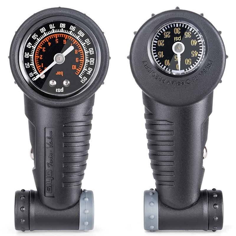 

Bicycle Tire Air Pressure Gauge Mountain Road Bike Outer Tire Double Sided Tire Pressure Gauge чёрный