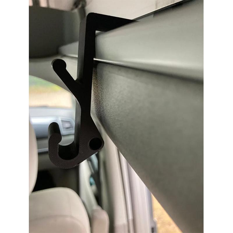 1/2pcs T-Type Car Hook for Volkswagen VW Van California Beach Coast Ocean T5 T6 T6.1 Series Hooks To Storage Jackets Bags Hats