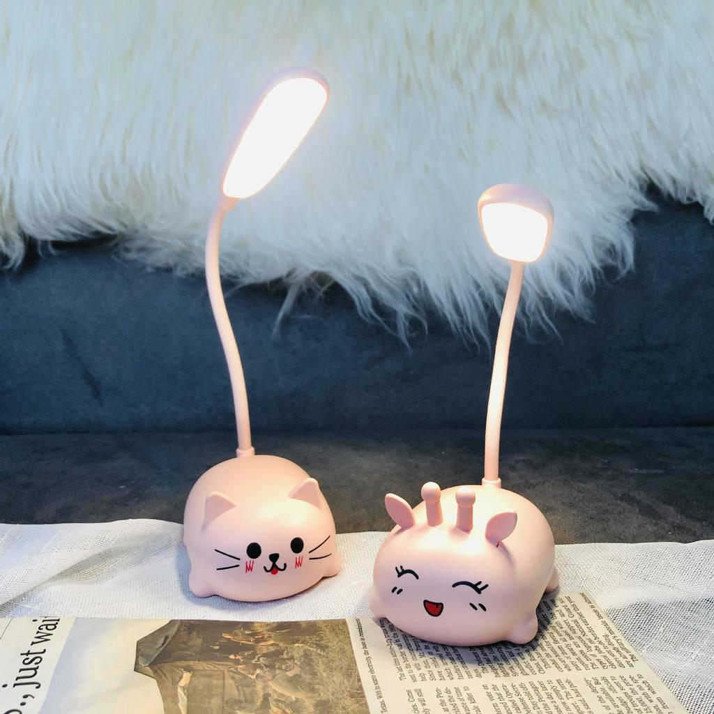 Creative Cartoon LED Foldable Table Lamp - USB Rechargeable Eye-Protecting Book Light