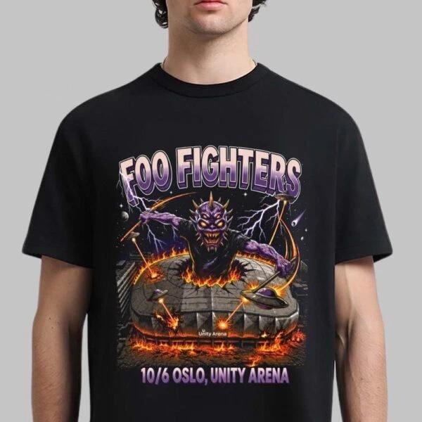 Foo Fighters Oslo Norway 2026 T Shirt The Alien Unity Arena Event Merch Tee 2XL
