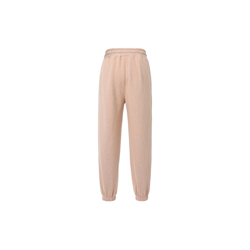 Jordan Flight Solid Color Lace Up Casual Elastic Cuff Fleece Lined Knitted Sweatpants Women's Legend Medium Umber FB5114-245