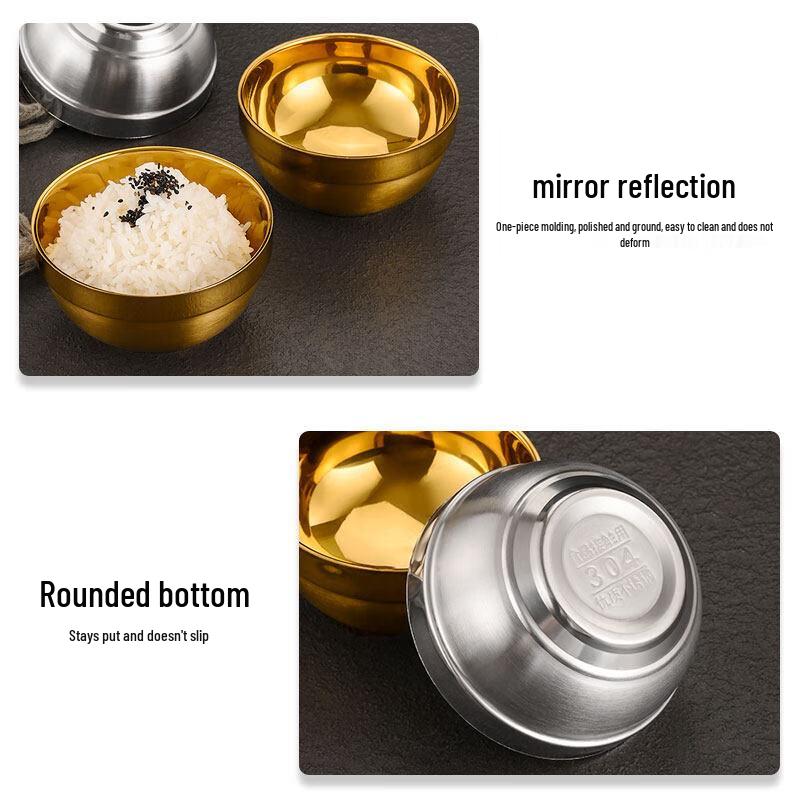 304 Stainless Steel Double-Layer Anti-Scald Bowl