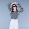 SanCai Women's Striped Knit Sweater
