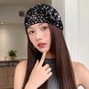 Flower Hollowed Out Knitted Hat Thin Weave Cap Retro Woven Pullover Cap  Spring Summer