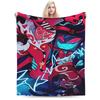 Super Warm Blanket Kids Adult Camping Art  Alastor Lucifer Vox Bedding Throws Hazbines Hoteles Flannel Bedspread Sofa Bed Cover
