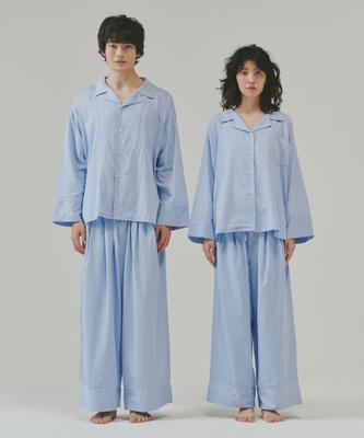 [OGGITT] Gepipter Schlafanzug für Wohnheime Hellblau [Versand aus Korea] 100% Original