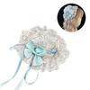 Small Hat Ribbon Lace Barrettes for Women Flapper Fascinator Accessories for Cosplay Elegant Crosses Rose Cosplay