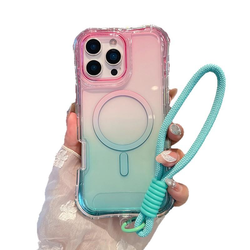 Třídílný obal na mobilní telefon, barevný přechod, pro IP16promax, tenký a odolný proti poškrábání