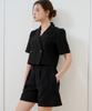 BIBYSEOB Cotton Tuck Shorts Black [T52]