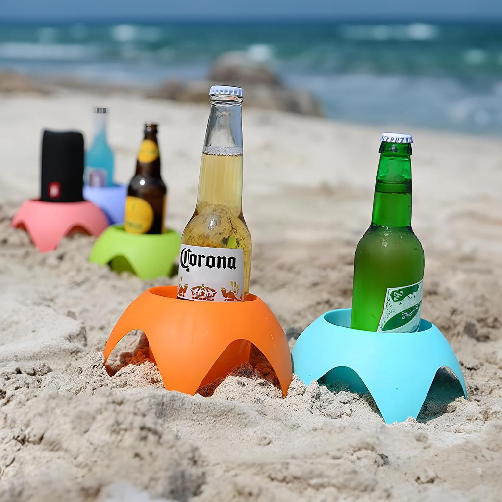 Beach Cup Holder Trip Must Haves Sand Cup Holders for Women Adults Family Friends Beach Vacation Essentials Supplies Accessories