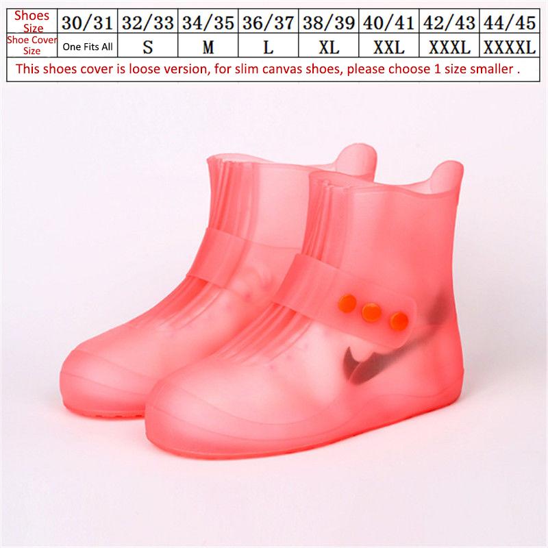 

Водонепроницаемые бахилы для мужчин, утепленные защитные бахилы, водонепроницаемые бахилы, галоши, женские многоразовые бахилы от дождя L fits shoes 36-37 розовый