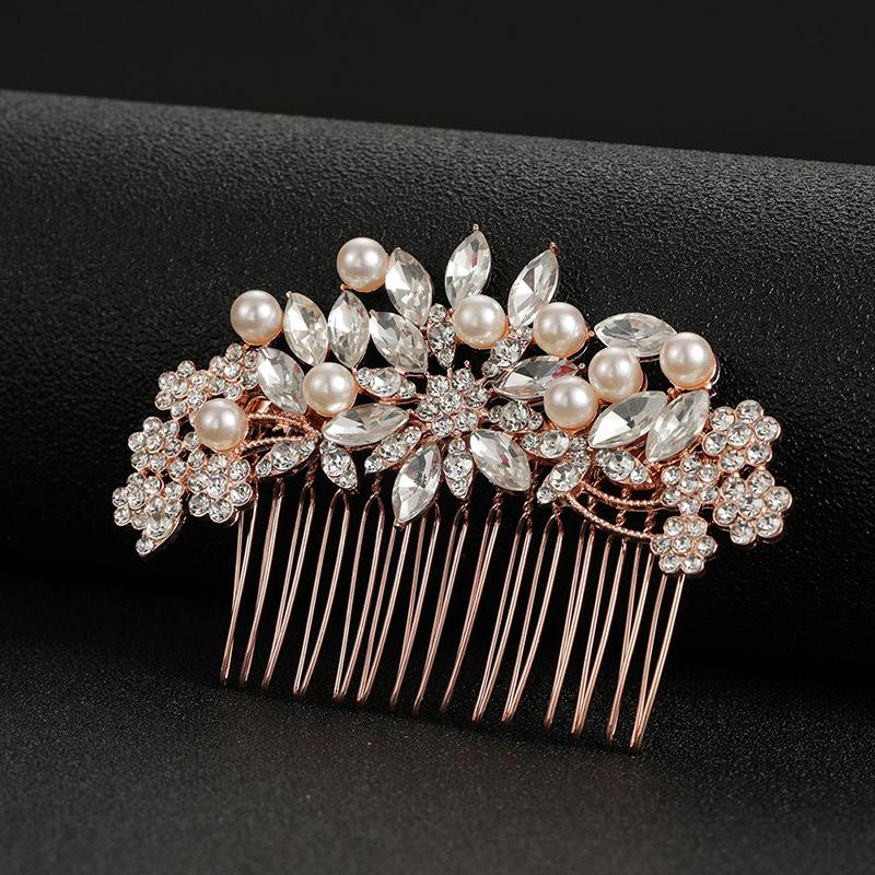 Pearl Bride Wedding Hair Comb Hair Side Comb Bridal Hair Clips Bridal Hair Accessories Hair Jewelry For Women And Girls