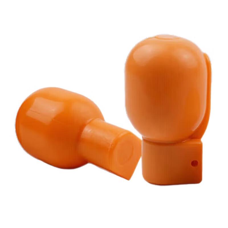 Orange Rubber Plastic Simulation Hand Model