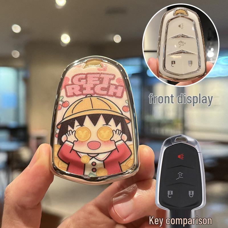 Cartoon Key Case for Cadillac XT5, XT4, XT6, XTS, CT4, CT5, CT6, ATSL Standard