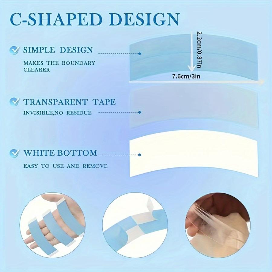 36pcs/lot Super Strong Blue Hair Tape Waterproof Double Sided Adhesive Hair System Super Tape For Lace Wig