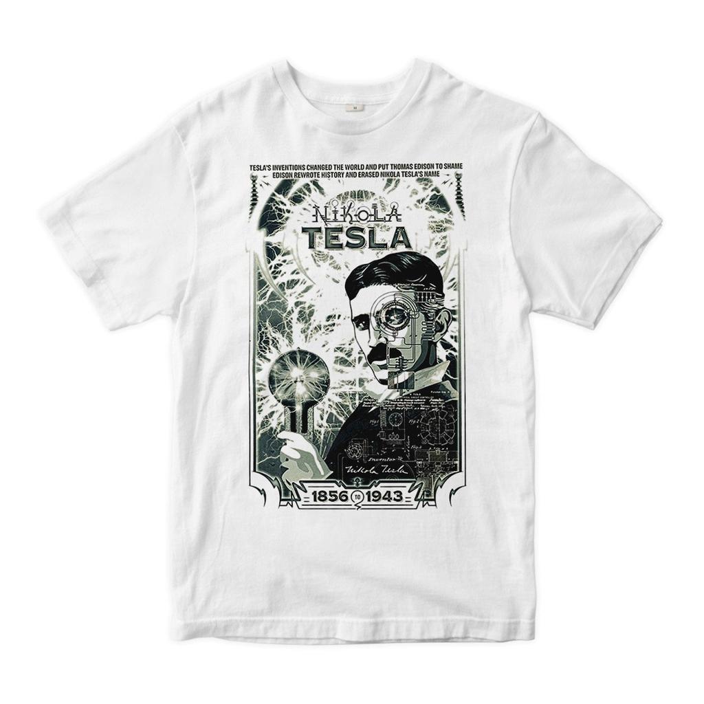 T-shirt Grafica Nikola Tesla, Uomo Donna Tutte le Taglie (TSL-229023)