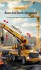 Douyin Alloy Children's Crane & Excavator: Inertial Sound & Light Mixer Truck Model
