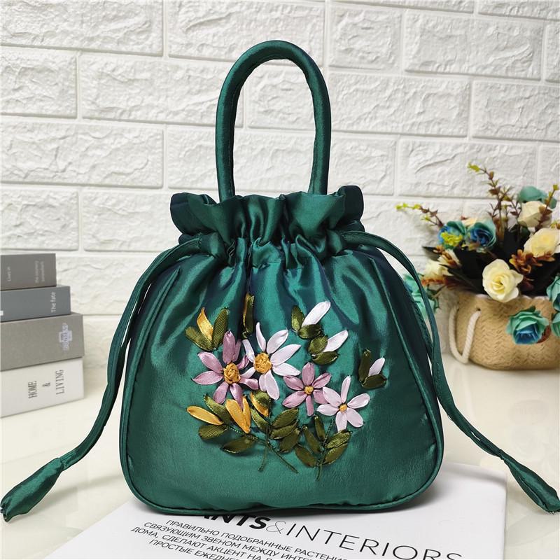 Embroidered Handcrafted Ethnic Handbag - Compact Shopping Bag for Mobile & Essentials