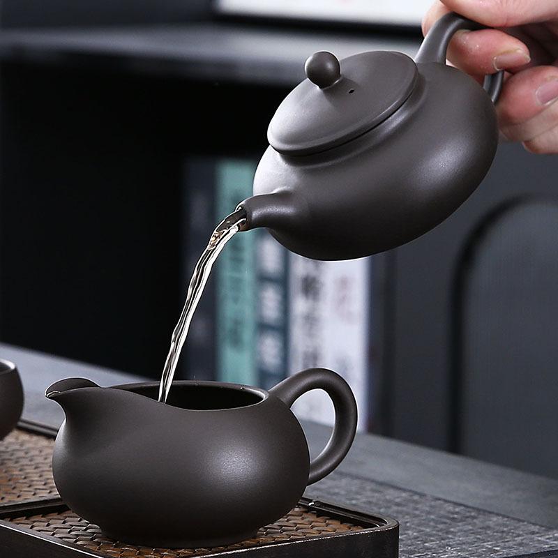 Ceainic din Nisip Purpuriu Mare Capacitate Mare Ceramică Lucrat Manual Yixing Ceai Oală Unică Ceașă Kung Fu Set de Ceai