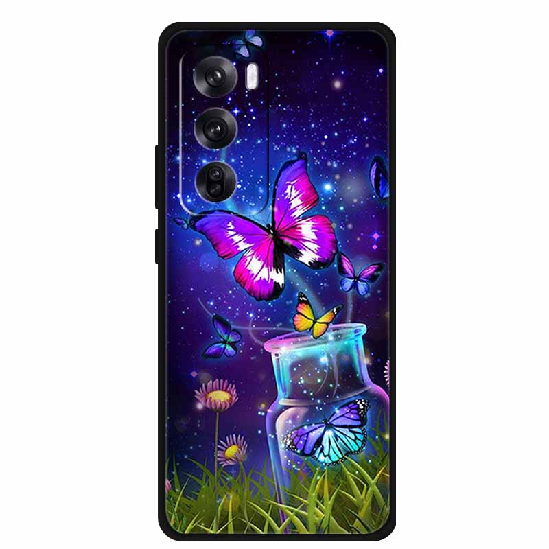 For Oppo Reno12 Pro 5G Cases Shockproof Phone Cover Soft Silicone Fashion Cool Cases for OPPO RENO 12 PRO CPH2629 Bumper Coque