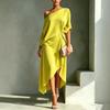 Elegante Vestito Minimalista Senza Maniche in Cotone e Lino Europeo e Americano per Donna (2026)