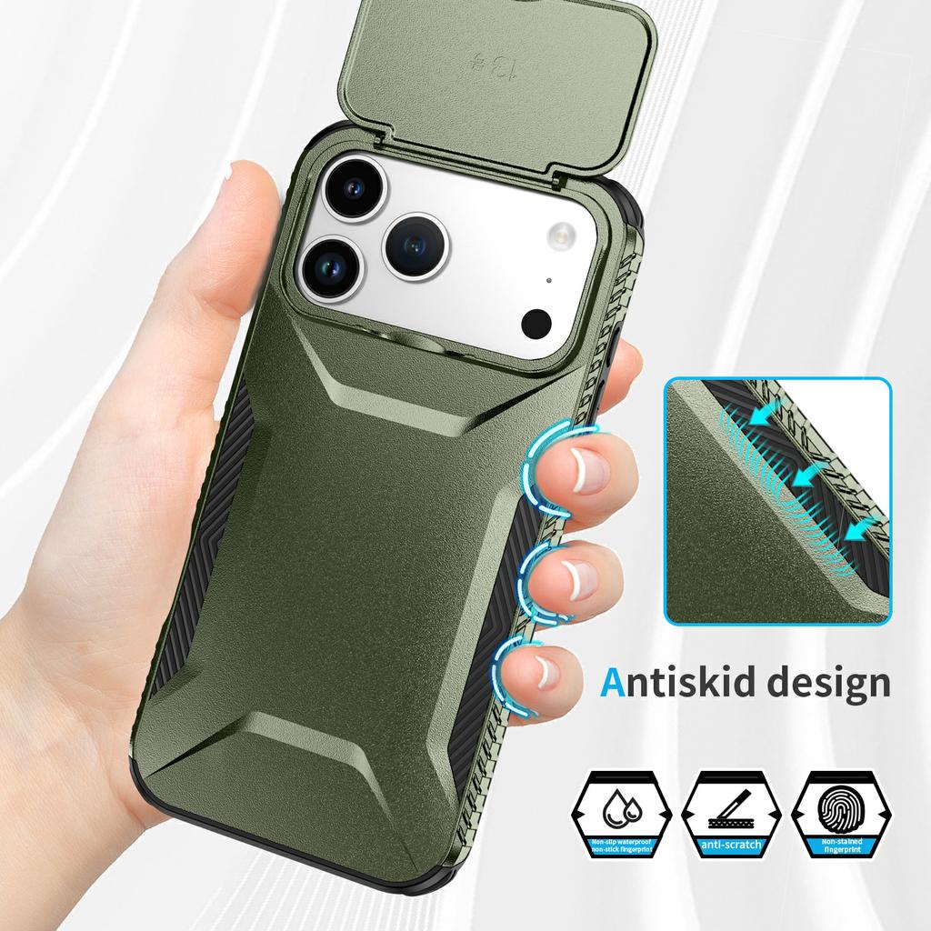 Für iPhone 17 Pro Max Hülle Camshield TPU+PC Handyhülle Rutschfeste Seitenkante