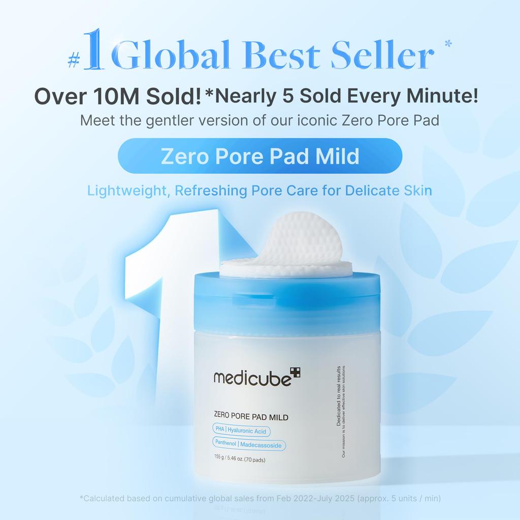 Medicube Zero Pore Pad 2.0 Mild (70 Pads) - Toner, Cleansing Toner, Cleansing Pads