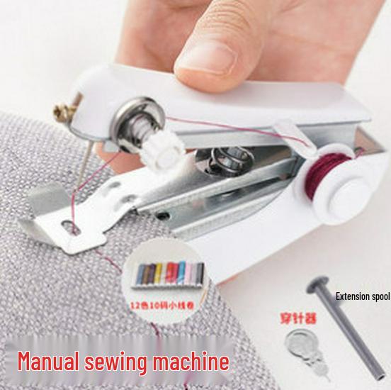 Compact Handheld Mini Sewing Machine for Simple Home Tailoring